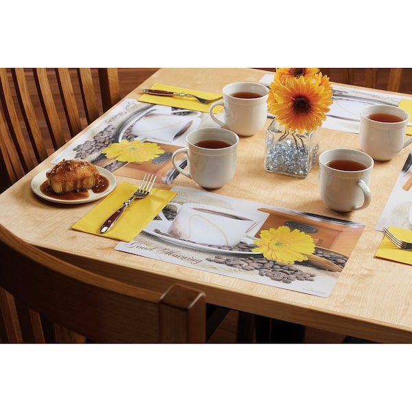 10 X 14 Morning Coffee Paper Placemats,PK1000